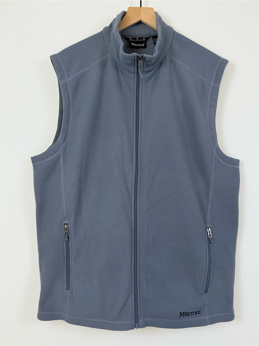 Marmot Men's Gray Full-Zip Fleece Vest